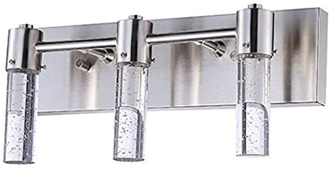 Led bathroom vanity lights brushed nickel