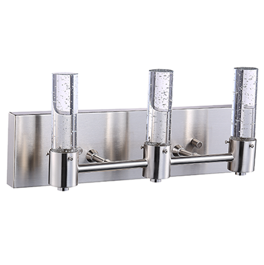 Led bathroom vanity lights brushed nickel