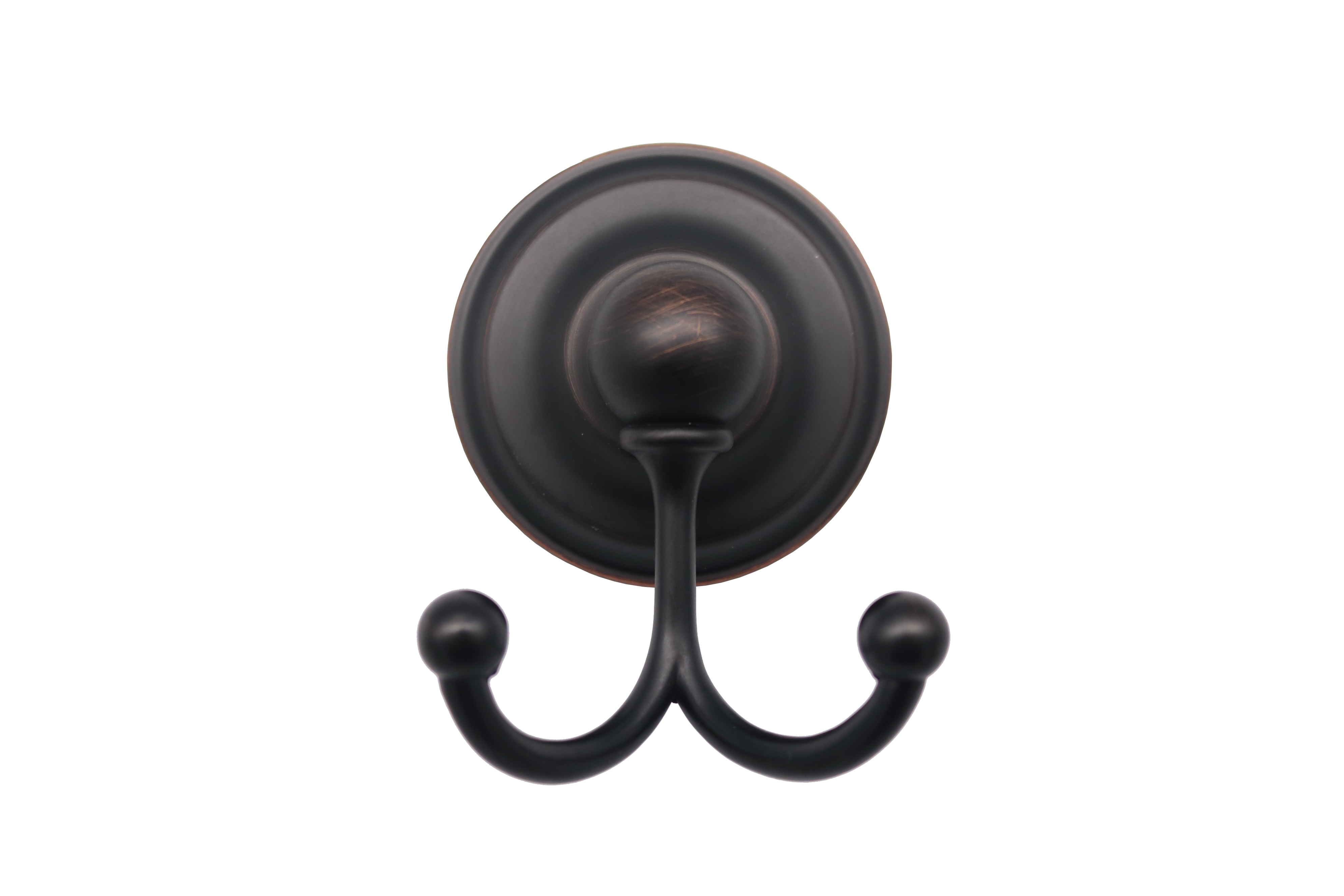 Double robe hook rubbed bronze