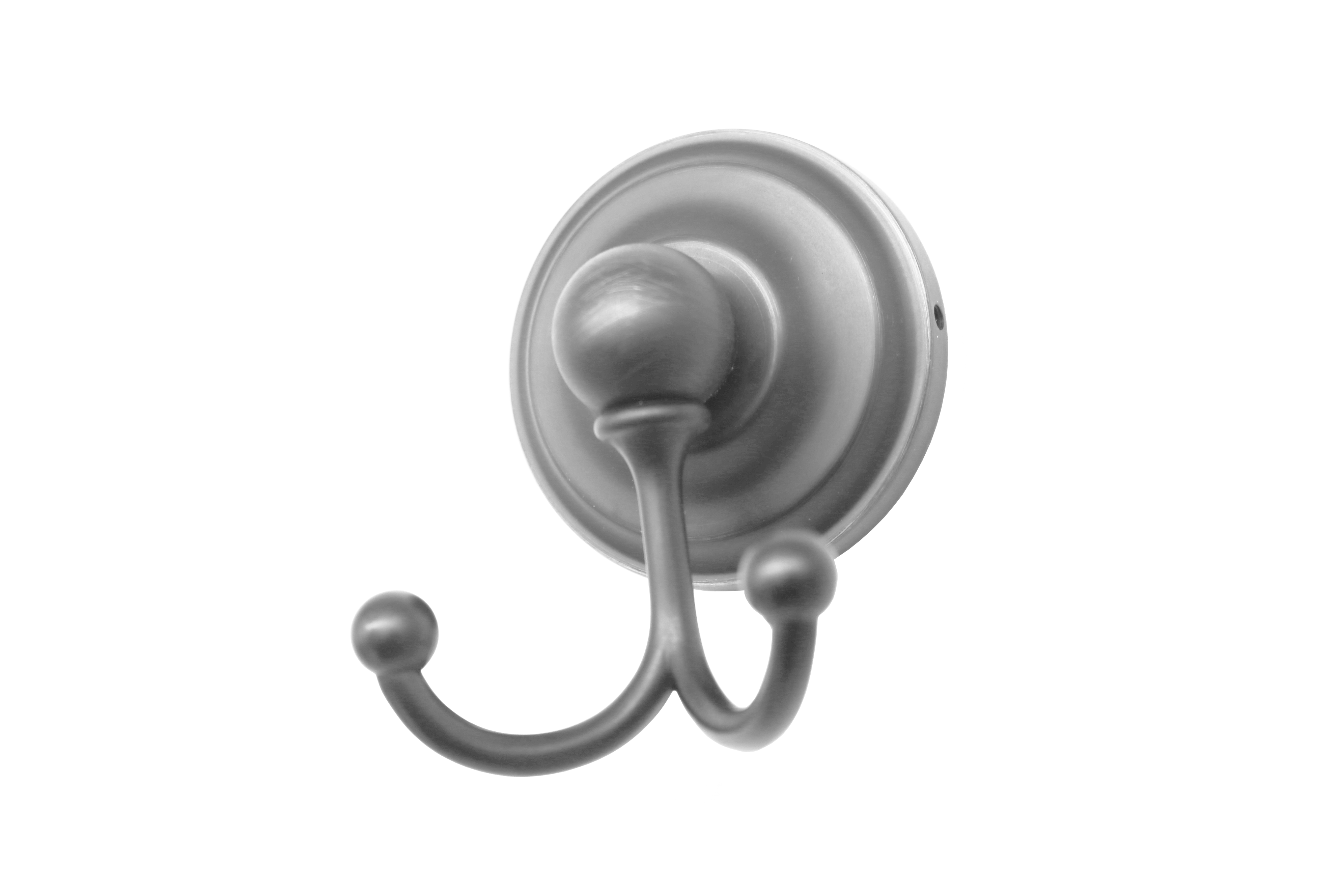 Double robe hook nickel