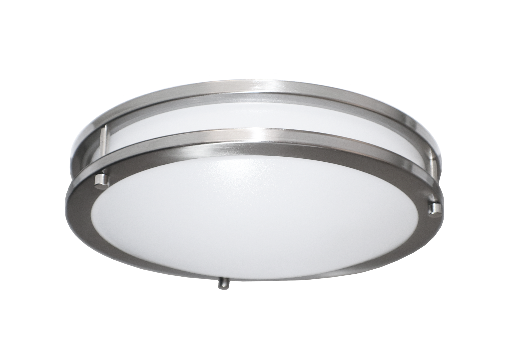 Flush mount lighting dome brushed nickel