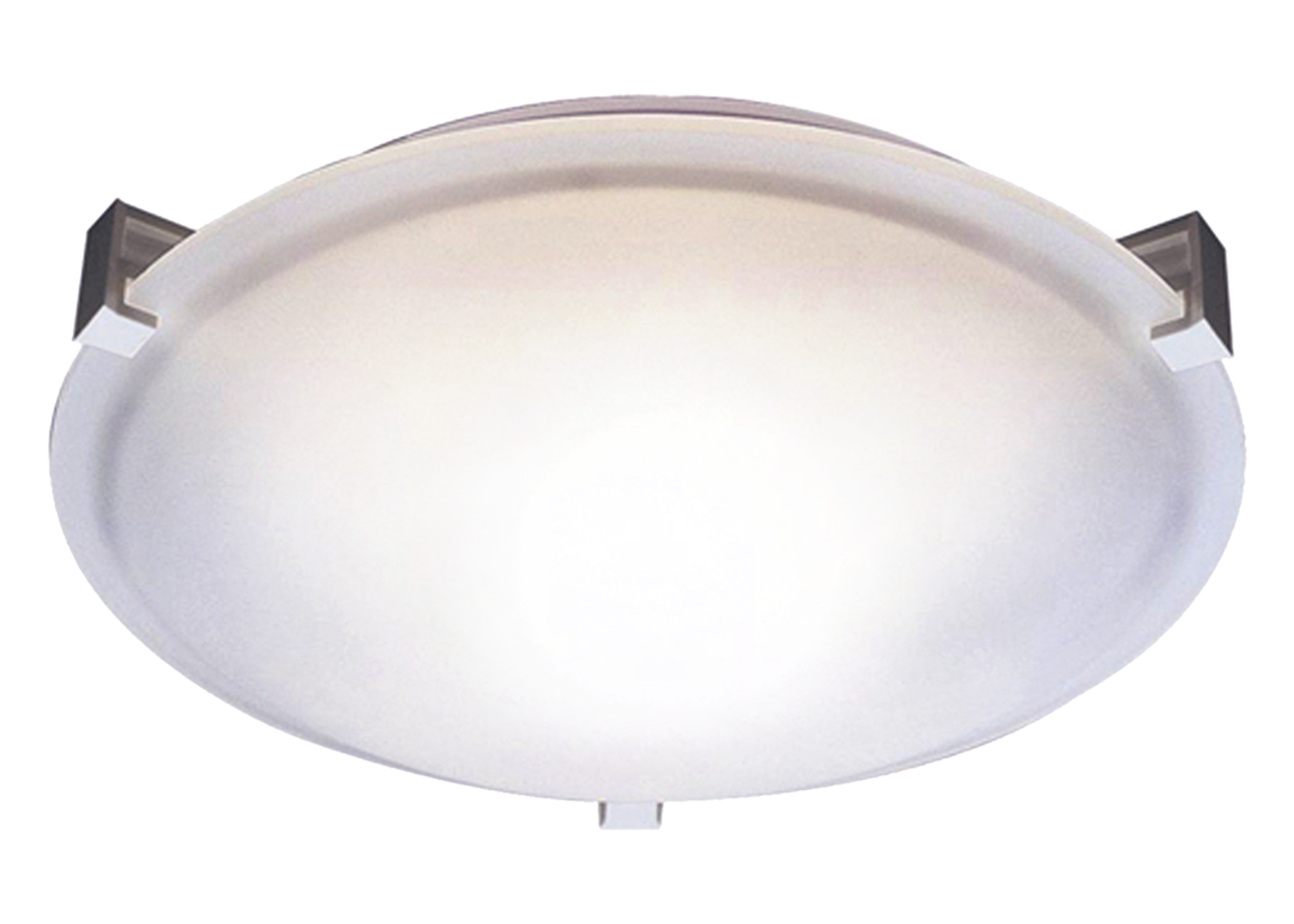 Flush mount lighting dome matte black white