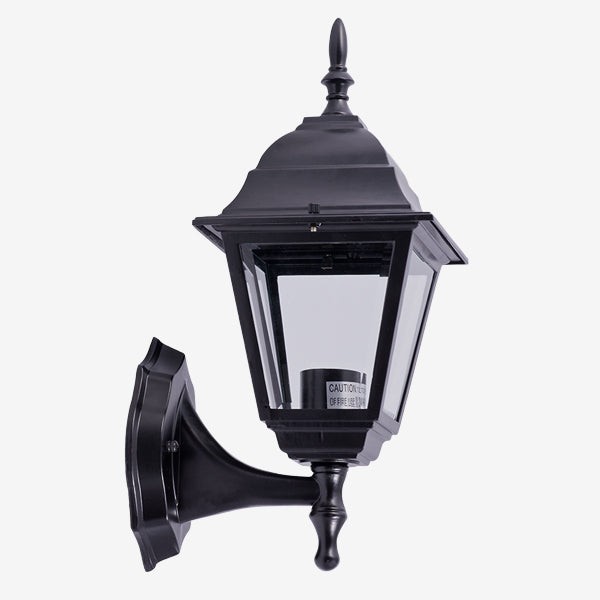 Outdoor coach lights matte black