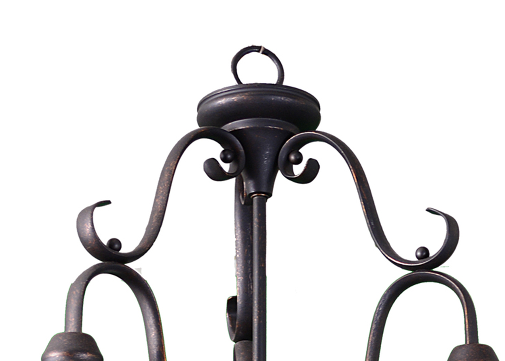 3 light rubbed bronze chandelier