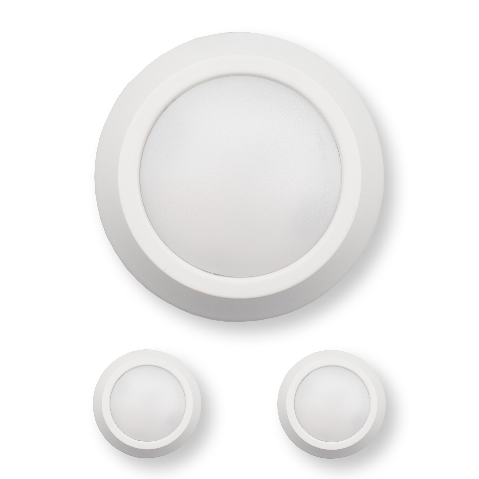 White 4" LED Disk Light - 12W - 3000K Dimmable - Chic Disk Lights