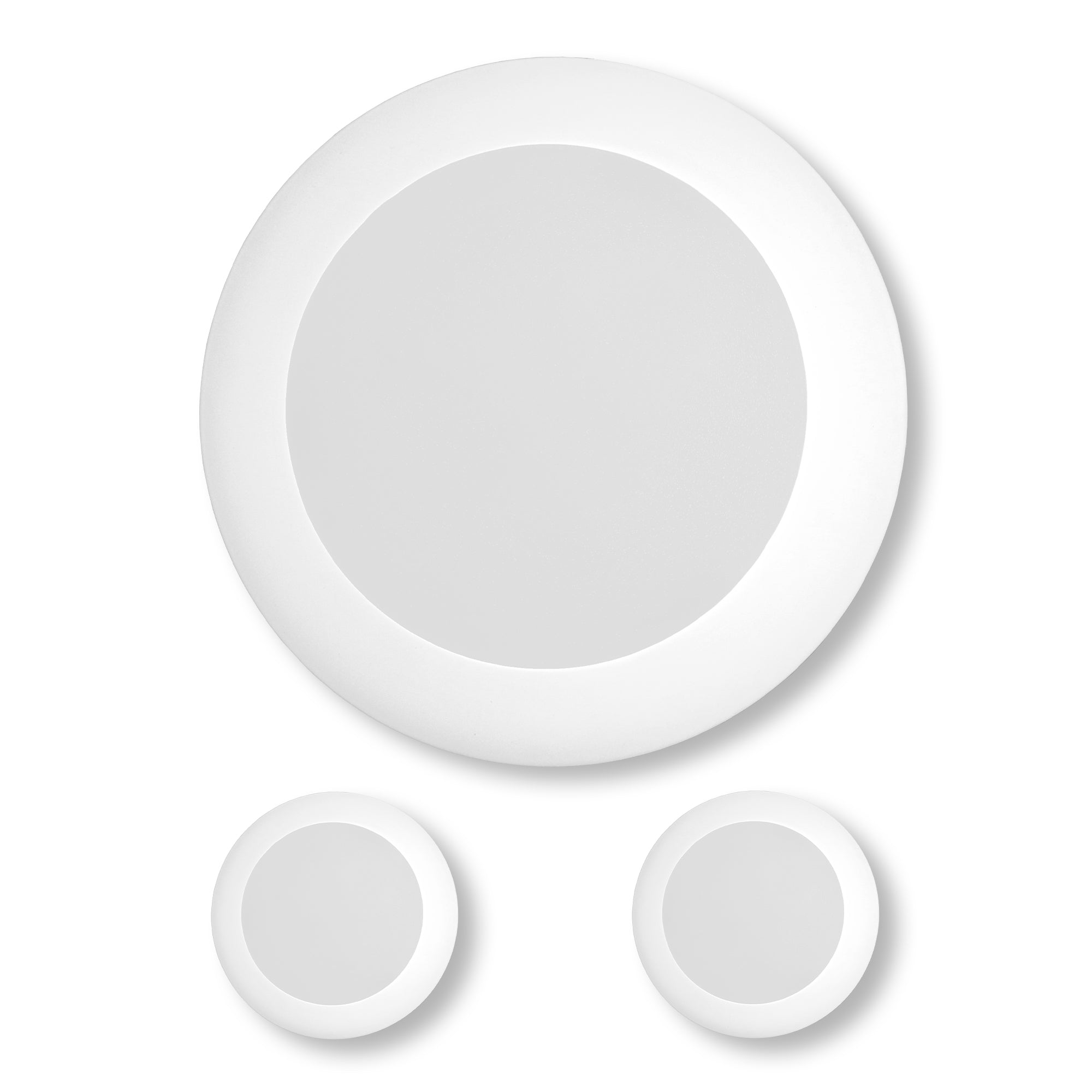 5/6" Low Profile Disc Light 3K, 4K, 5K - Minimalist Disk Lights in White