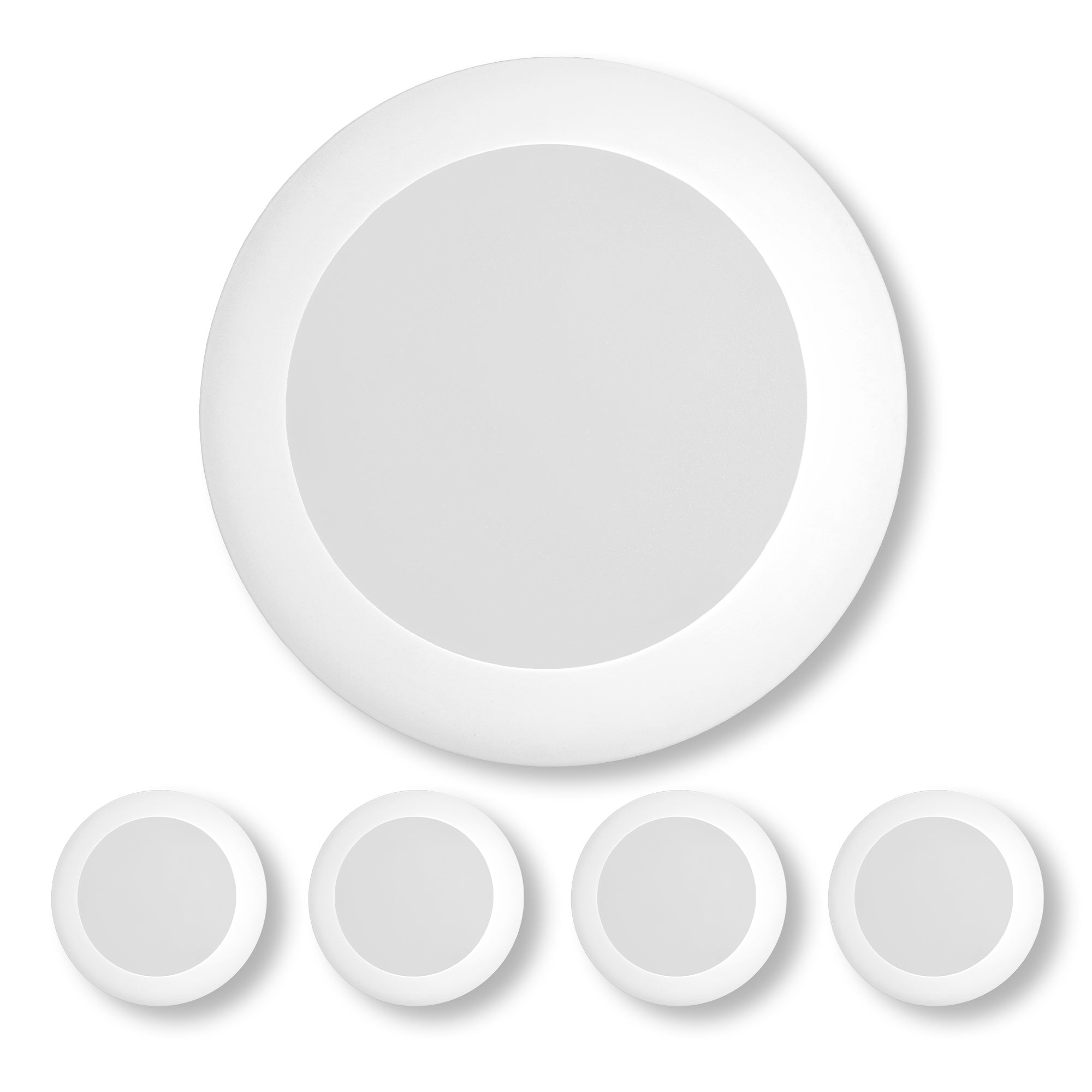 5/6" Low Profile Disc Light 3K, 4K, 5K - Minimalist Disk Lights in White