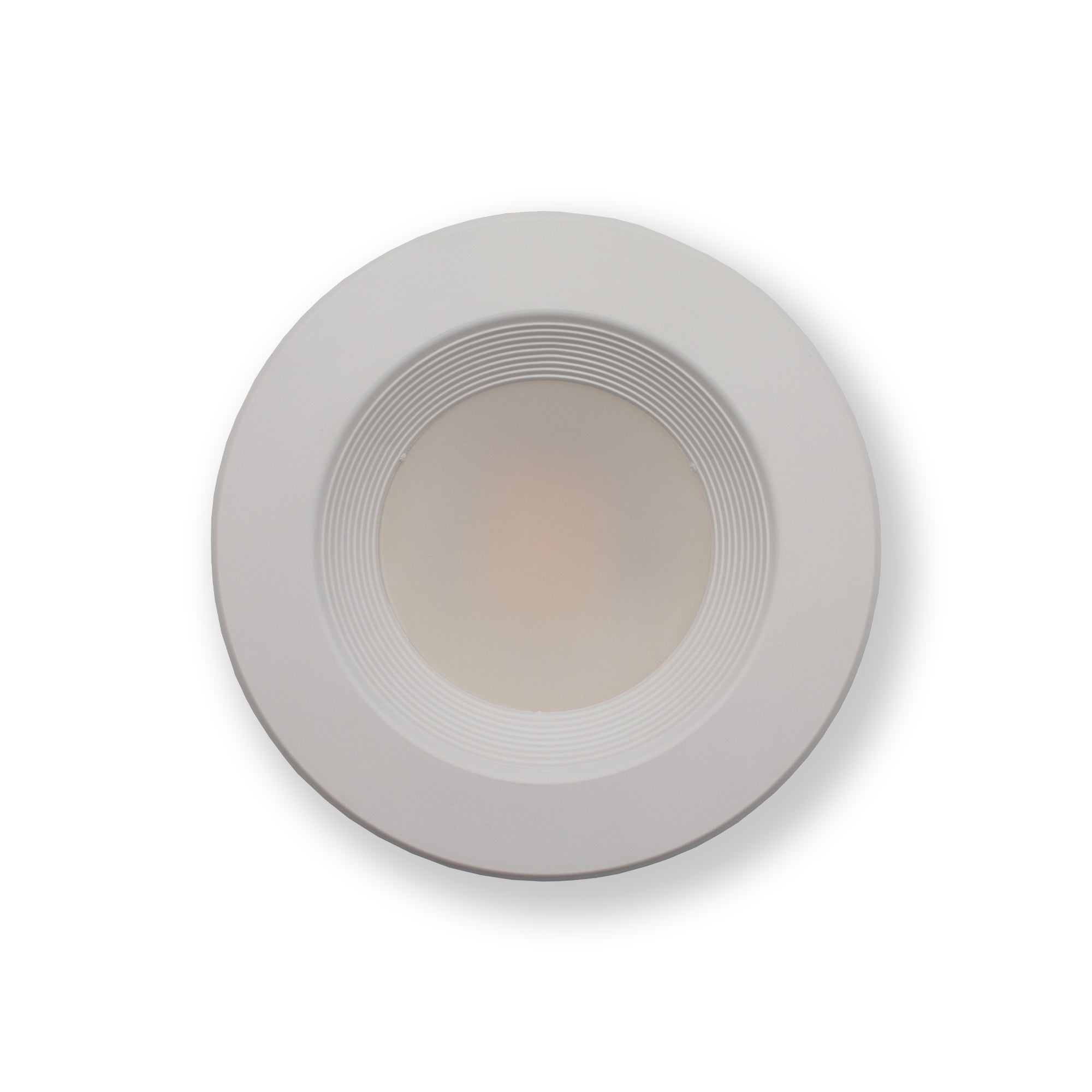 LED 4" Ribbed Retrofit Recessed Trim - 13W - 3K, 4K, 5K - Transitional Disk Lights