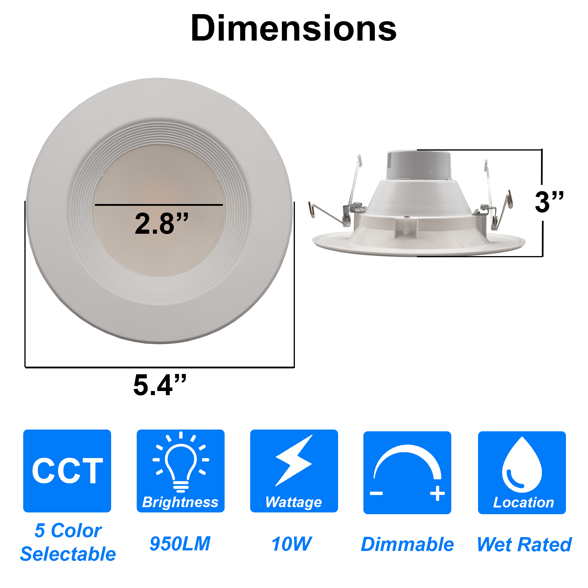 recessed lighting led 4 5 inch