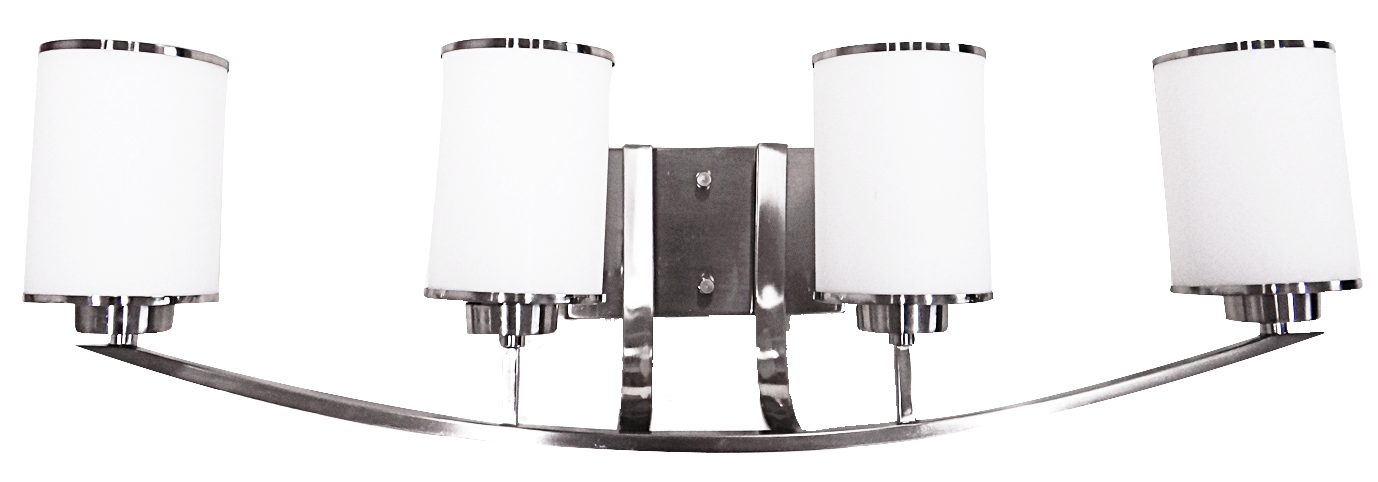 4 light bathroom vanity light brushed nickel