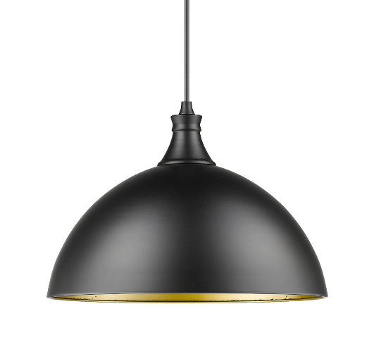 12 inch modern black pendant light