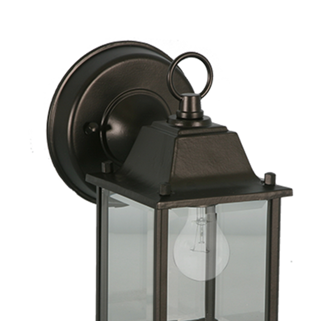 Outdoor wall lantern light black