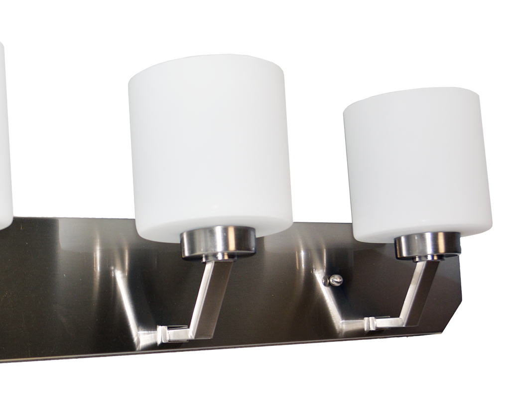 3 light bathroom vanity light fixture brushed nickel