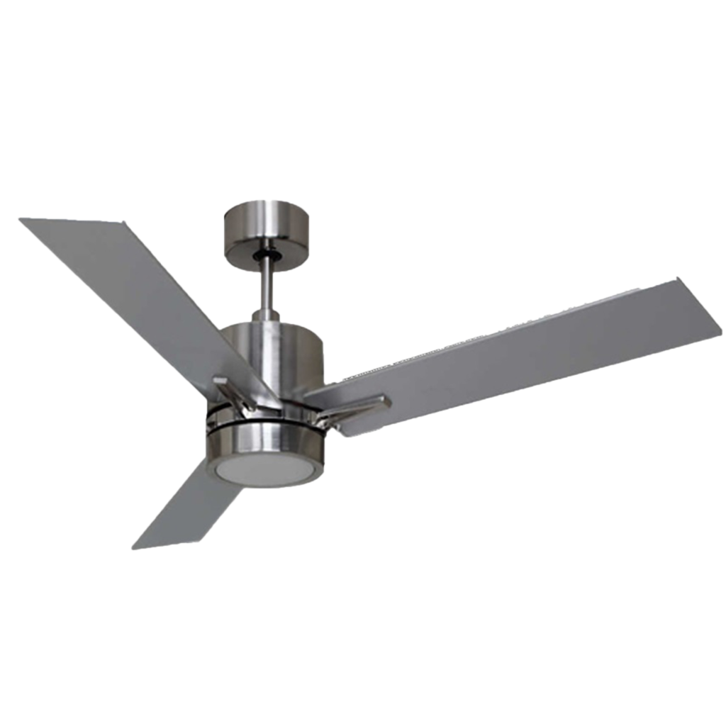52 inch contemporary nickel ceiling fan with lights