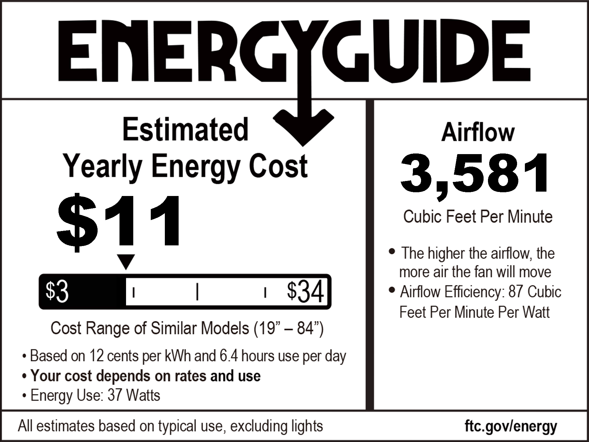 5 Blade 52 inch Farmhouse Nickel Ceiling Fan With Lights energy guide