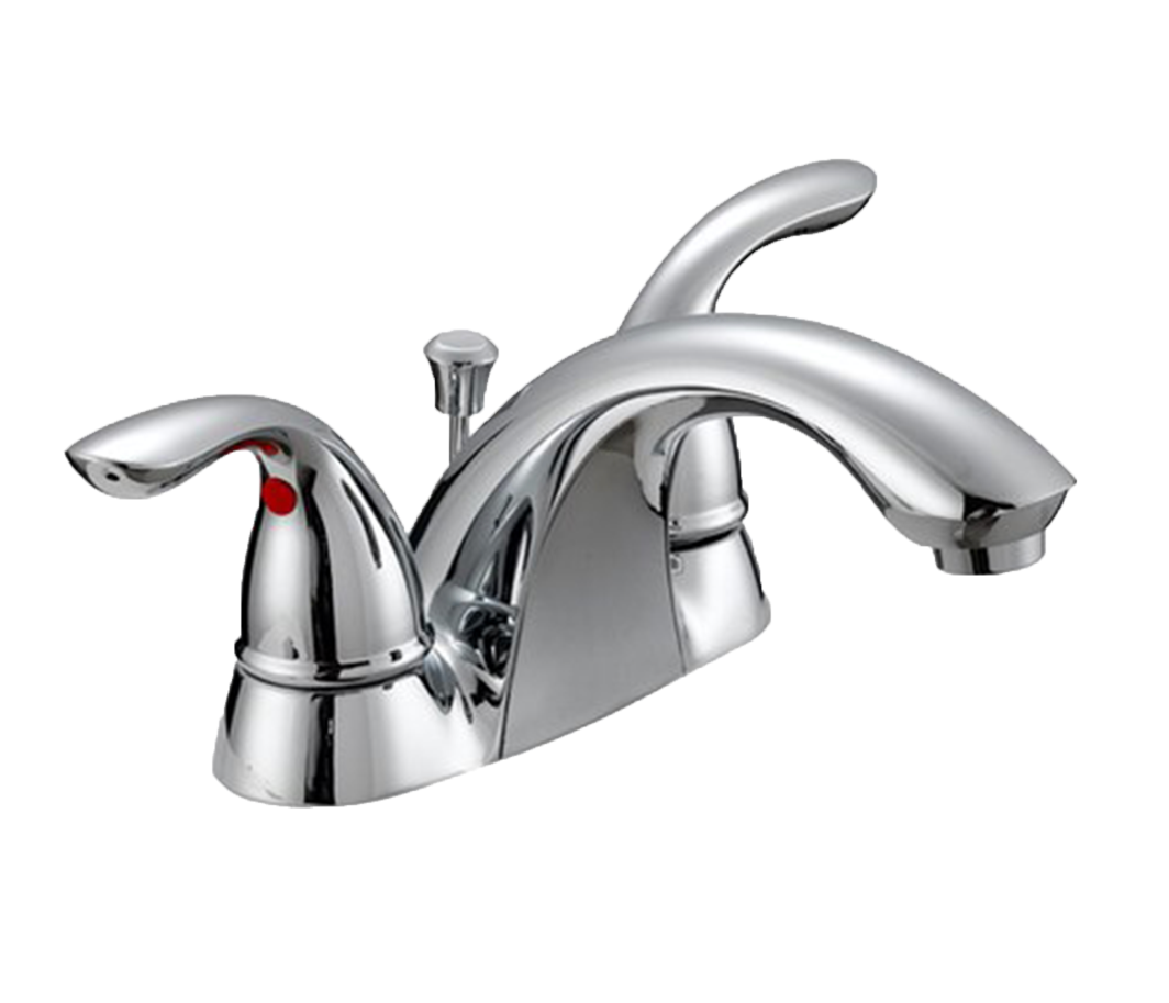 4 inch two handle bathroom faucet nickel