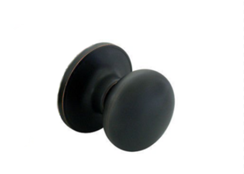 Rubbed bronze mushroom door knob