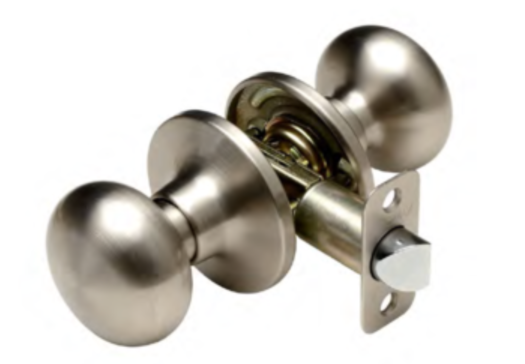 Nickel mushroom door knob