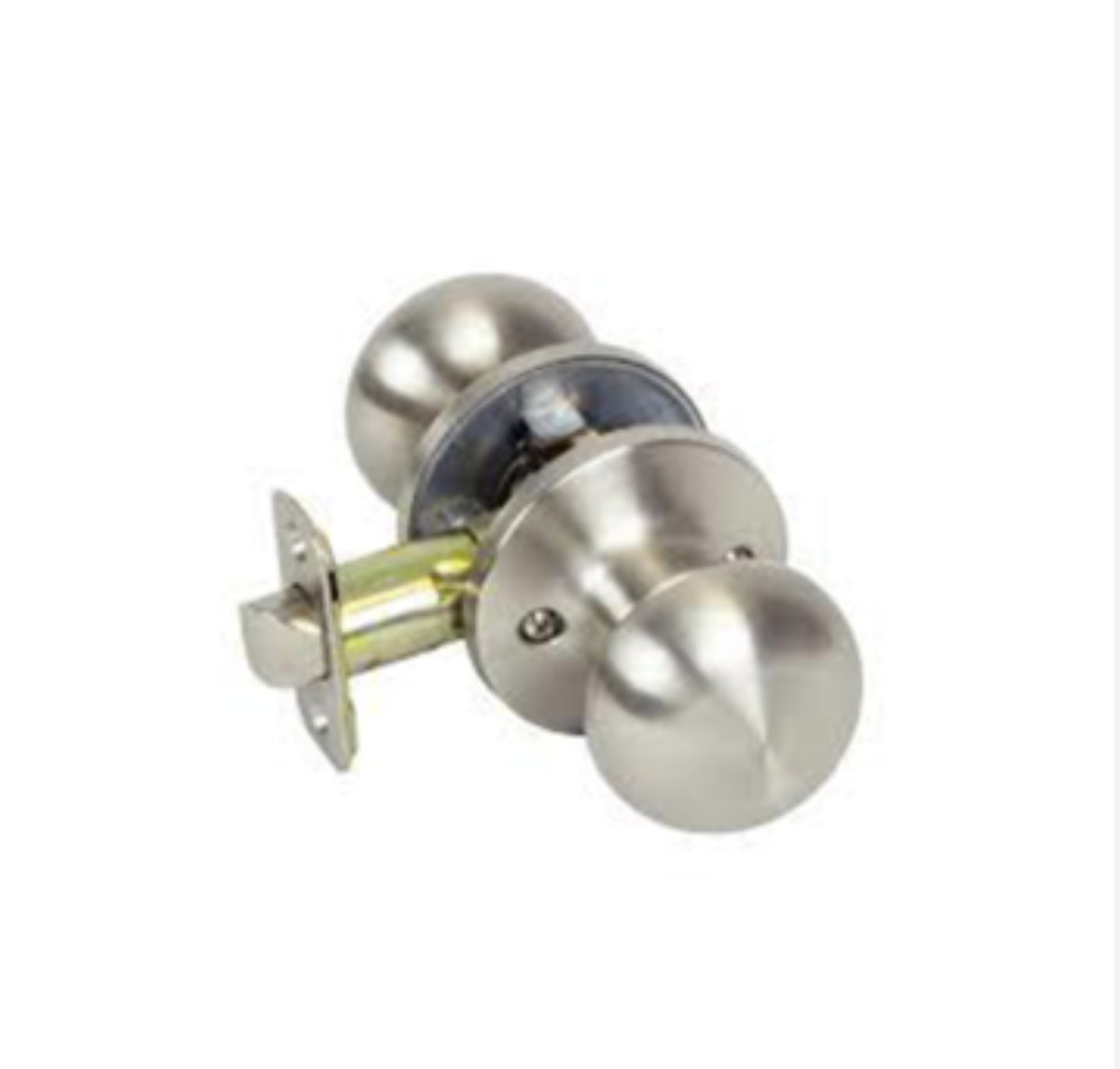 Nickel mushroom door knob