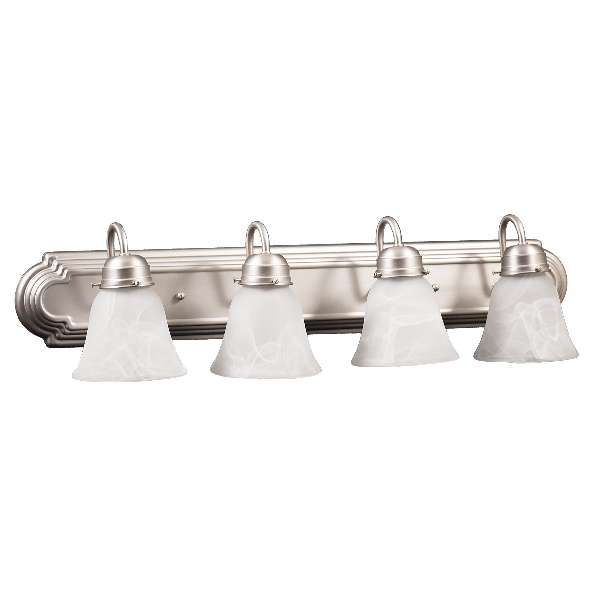 4-Light 30 inch Bathroom Vanity Light Fixture Brushed Nickel