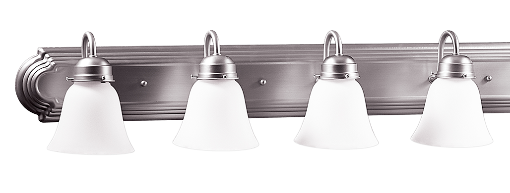 6 light bathroom vanity light brushed nickel