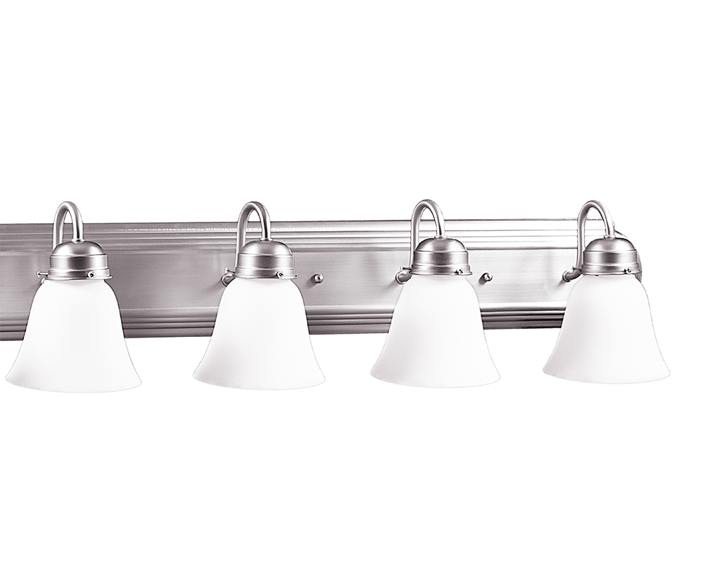 6 light bathroom vanity light brushed nickel
