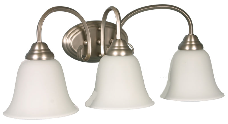 3 light vanity light brushed nickel
