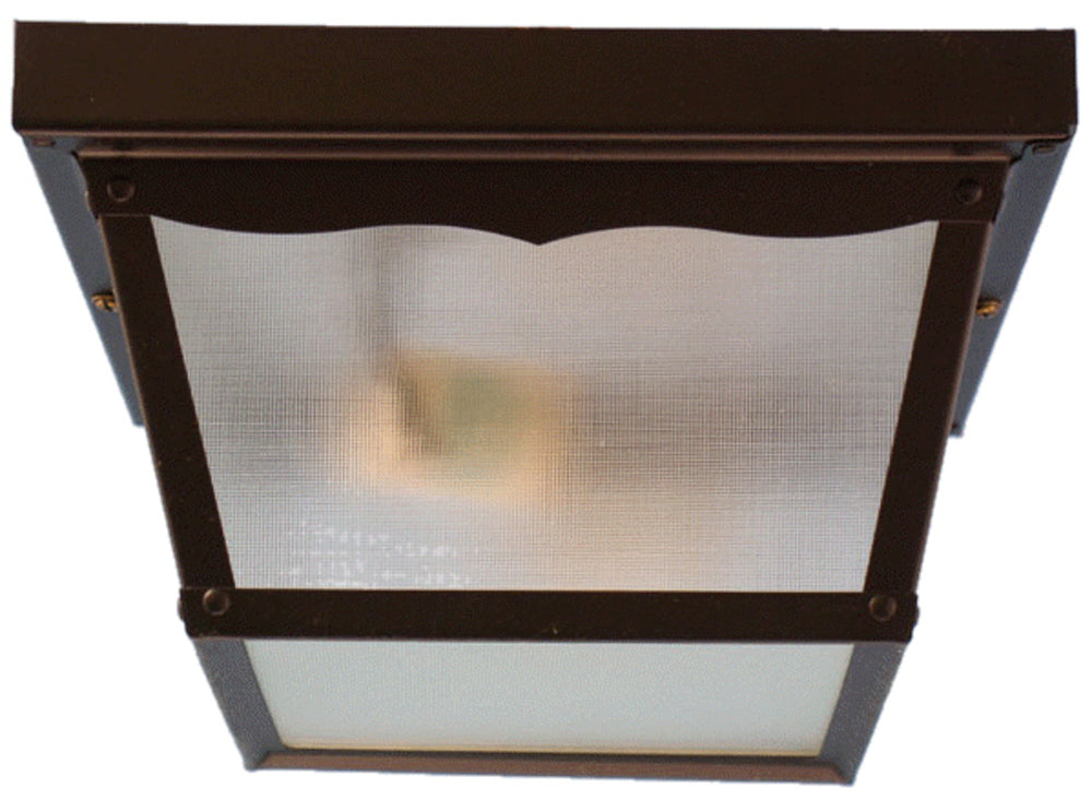 Matte black outdoor flush mount ceiling light
