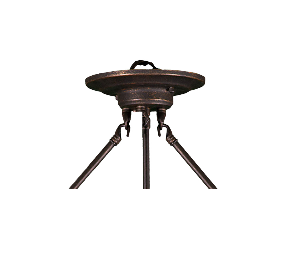 Semi flush ceiling light rubbed bronze