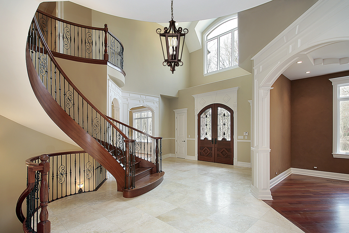 6 light rubbed bronze entryway foyer light