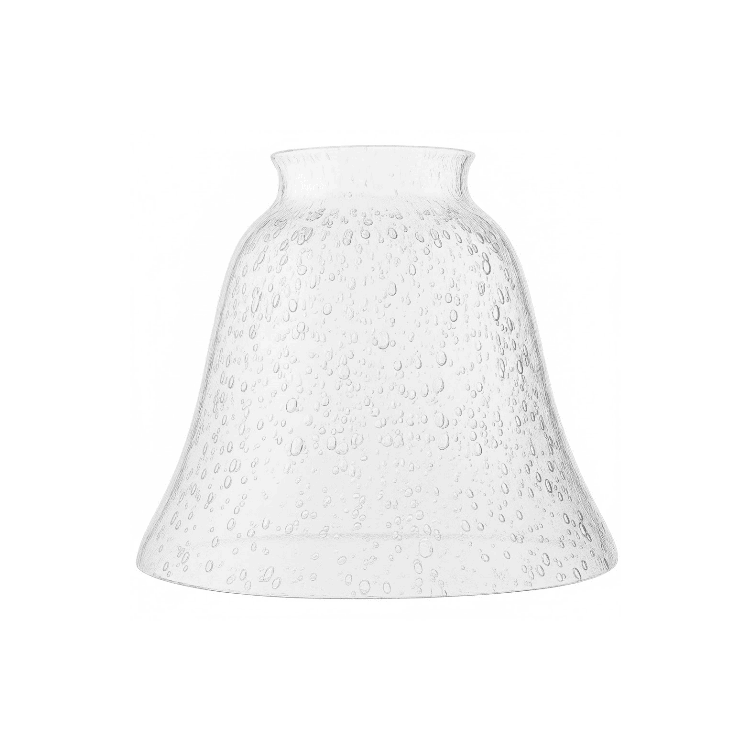 2.25'' Clear Seeded Glass Shade - Decorative Fan Glass