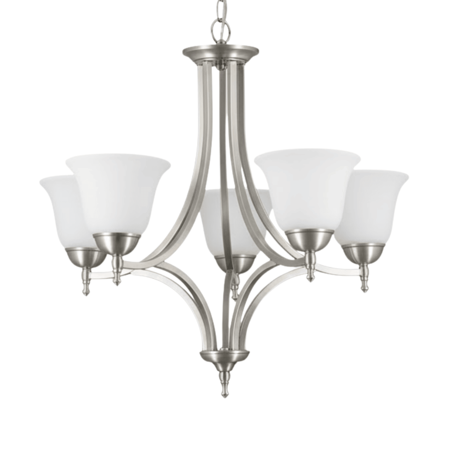 Dallas Upgrade 5-Light Chandelier - Decorative Chandeliers in Brushed Nickel