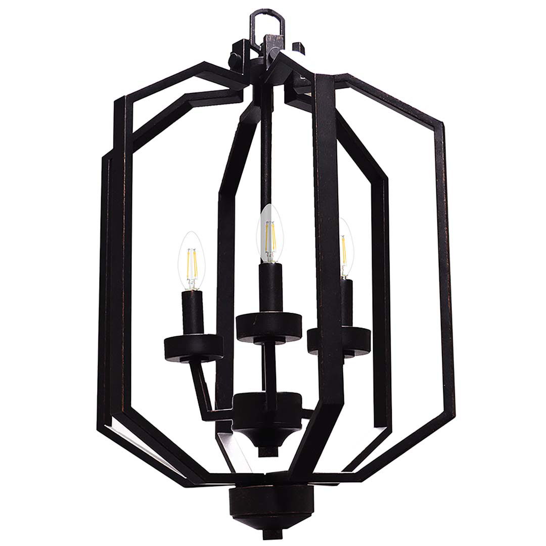 Paris 3-Light Entry - No Glass - Transitional Pendants