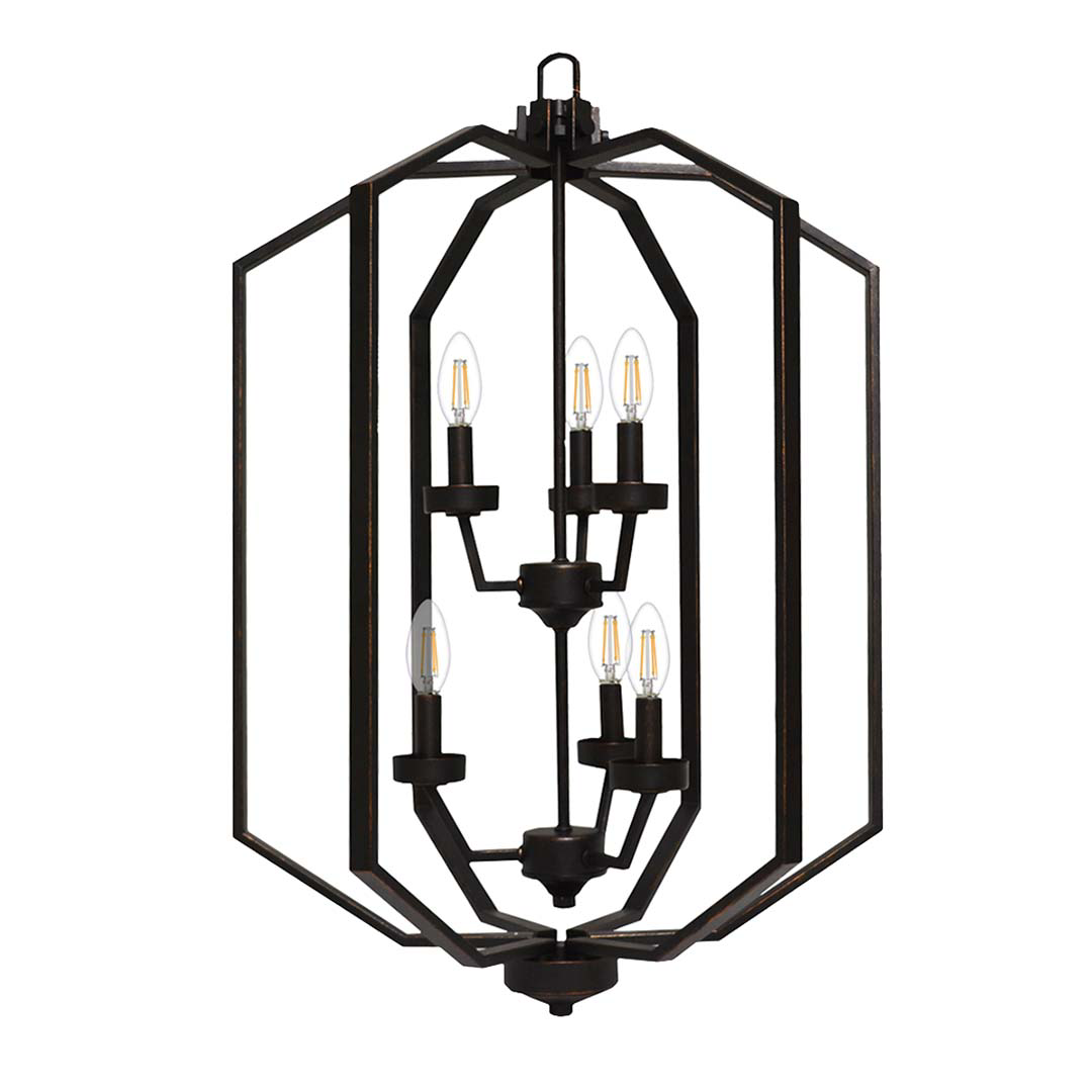 Paris 6-Light Entry - No Glass - Decorative Pendants
