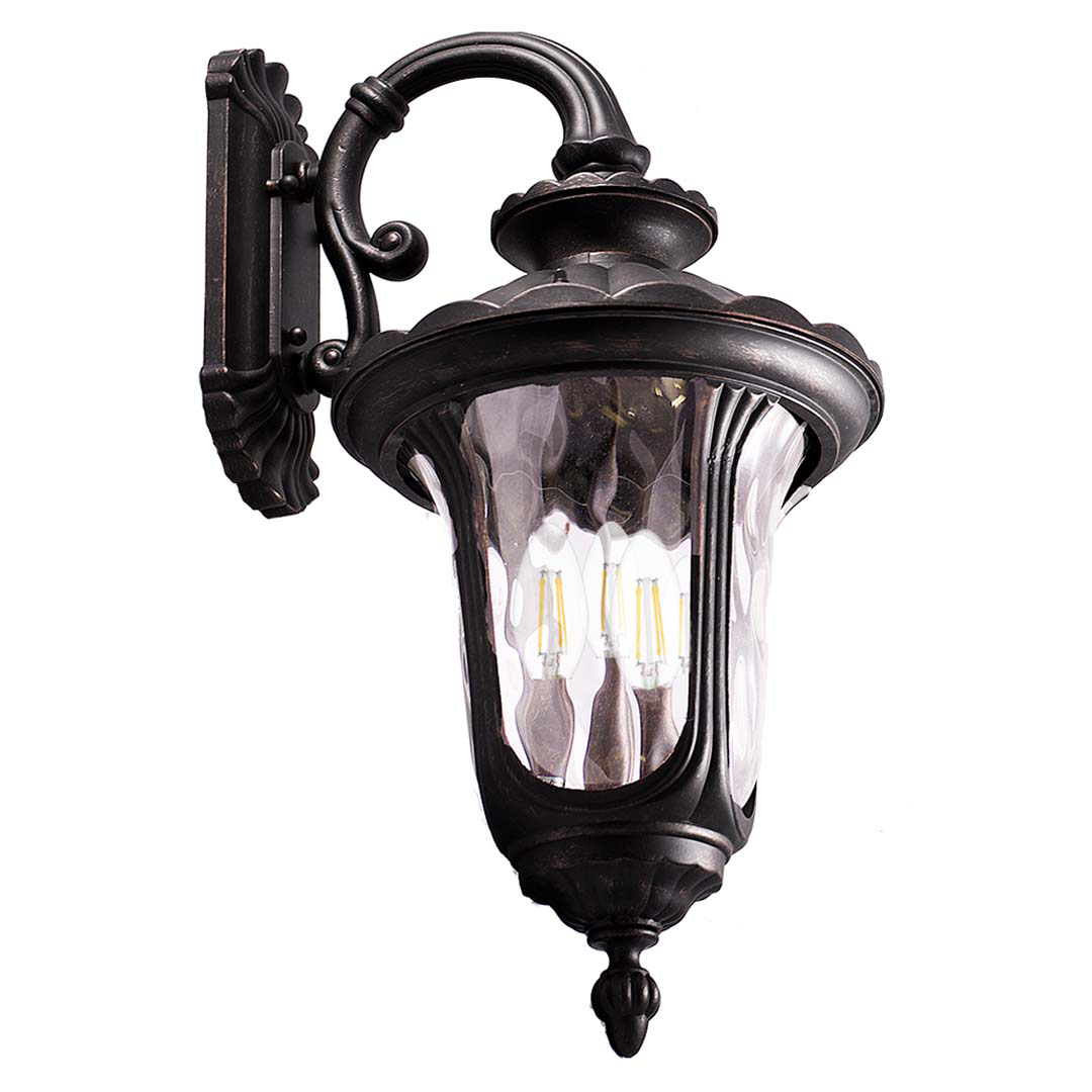 Fisher 4-Bulb E12 Coach Light - Eye-Catching Exterior in Matte Black