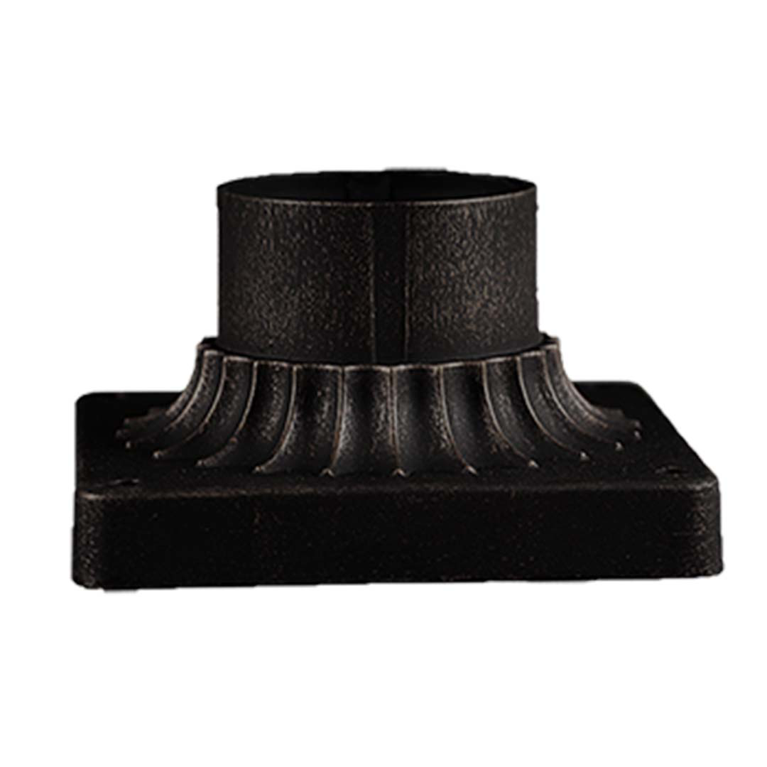 Post Light Base for Column - Elegant Parts in Matte Black