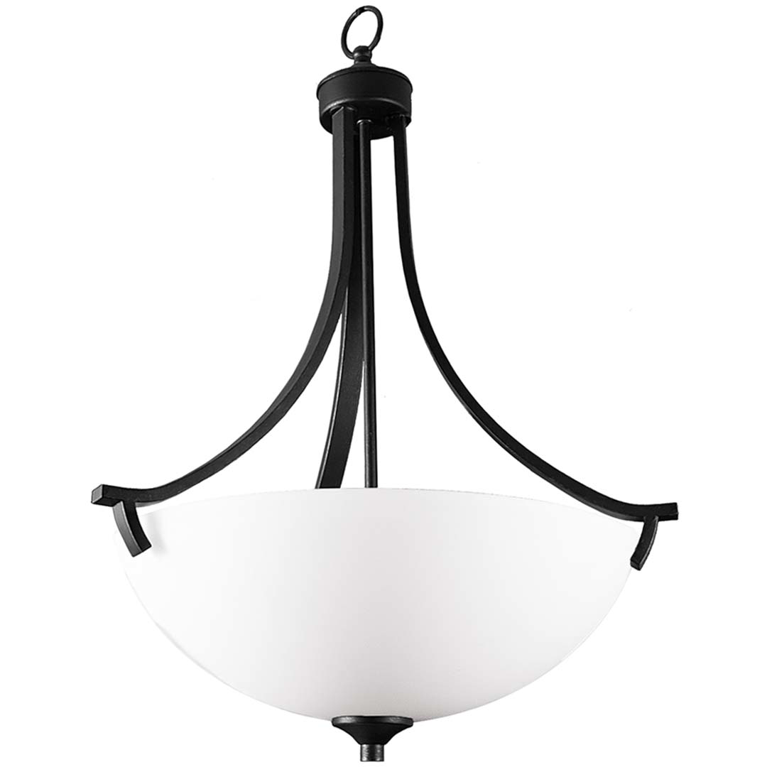 Victoria 3-Light Entry - White Glass - Clean-Line Pendants