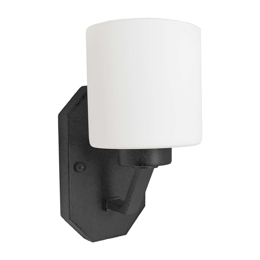 Paris 1-Light Vanity/Sconce - White Cylinder Glass - High-Design Wall Sconces