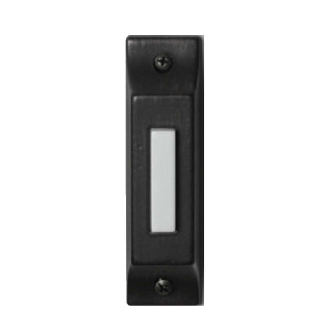 Lighted Doorbell Button - Statement-Making Door Hardware in Matte Black