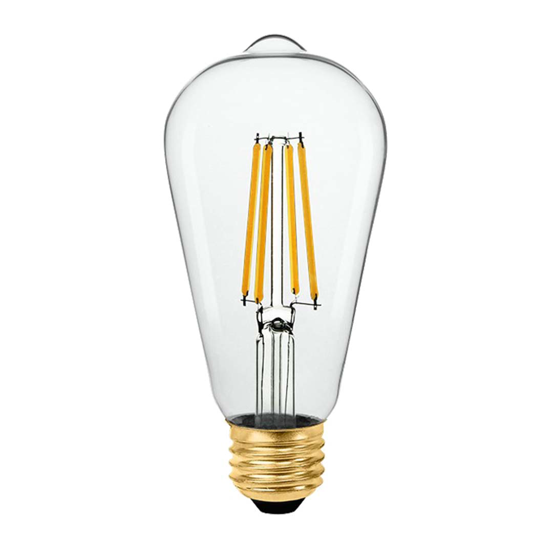 LED ST19 Clear Vintage Filament Lamp - 7W - 3000K - Timeless LED Bulbs