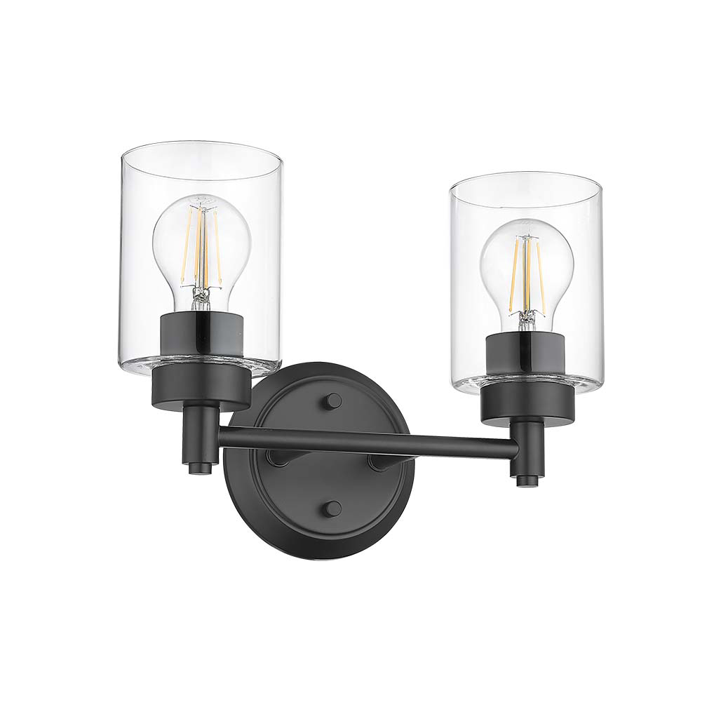 Mincio 2-Light Clear Glass Vanity - Chic Vanities