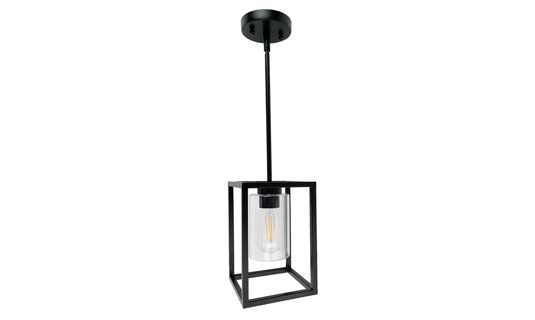 Small Glass Cage Entry - Sleek Pendants