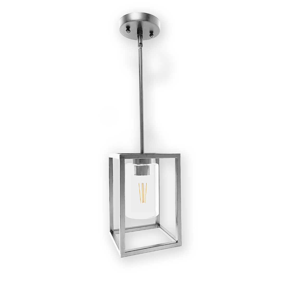 Small Glass Cage Entry - Sleek Pendants