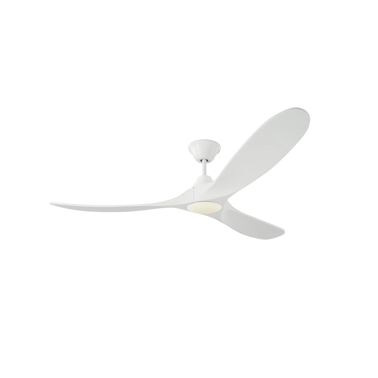 Malibu 3-Blade 60" Wood Blade Fan - WH - White Blades