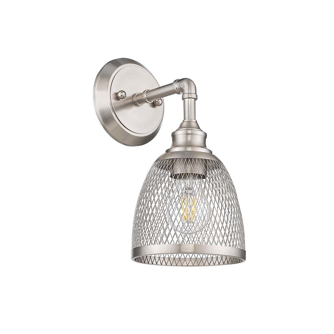 Metal Mesh Shade ONLY for Amara Vanity - Architectural-Inspired Lighting Glass in Brushed Nickel