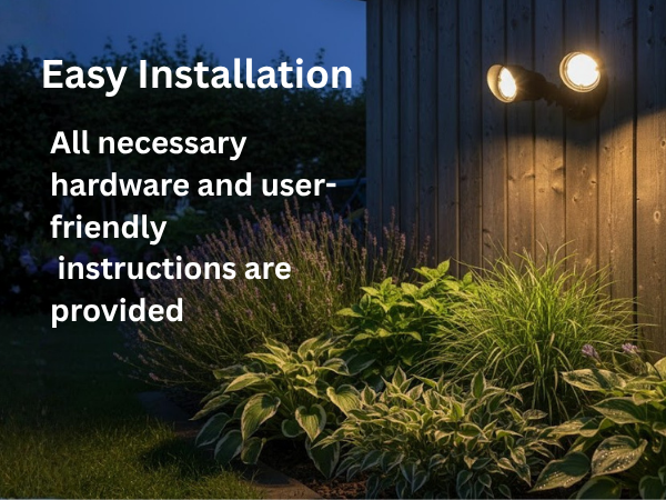 LED-Double Flood-Matte Black-20W 3000K - Architectural-Inspired Flood Lights