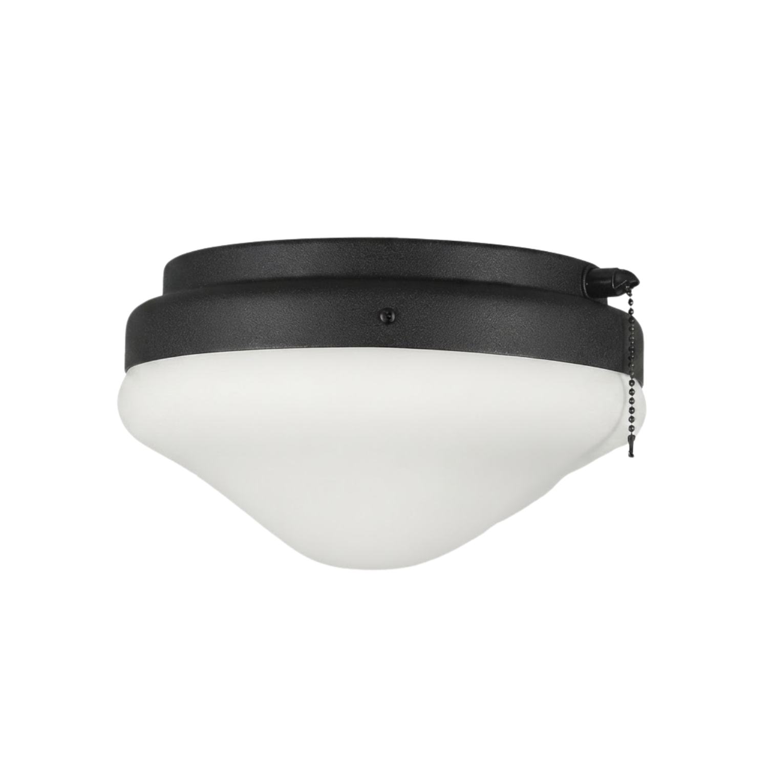 Shallow Dome Patio Light Kit 2 x LEDA19 3K Included - Chic Light Kits in Matte Black
