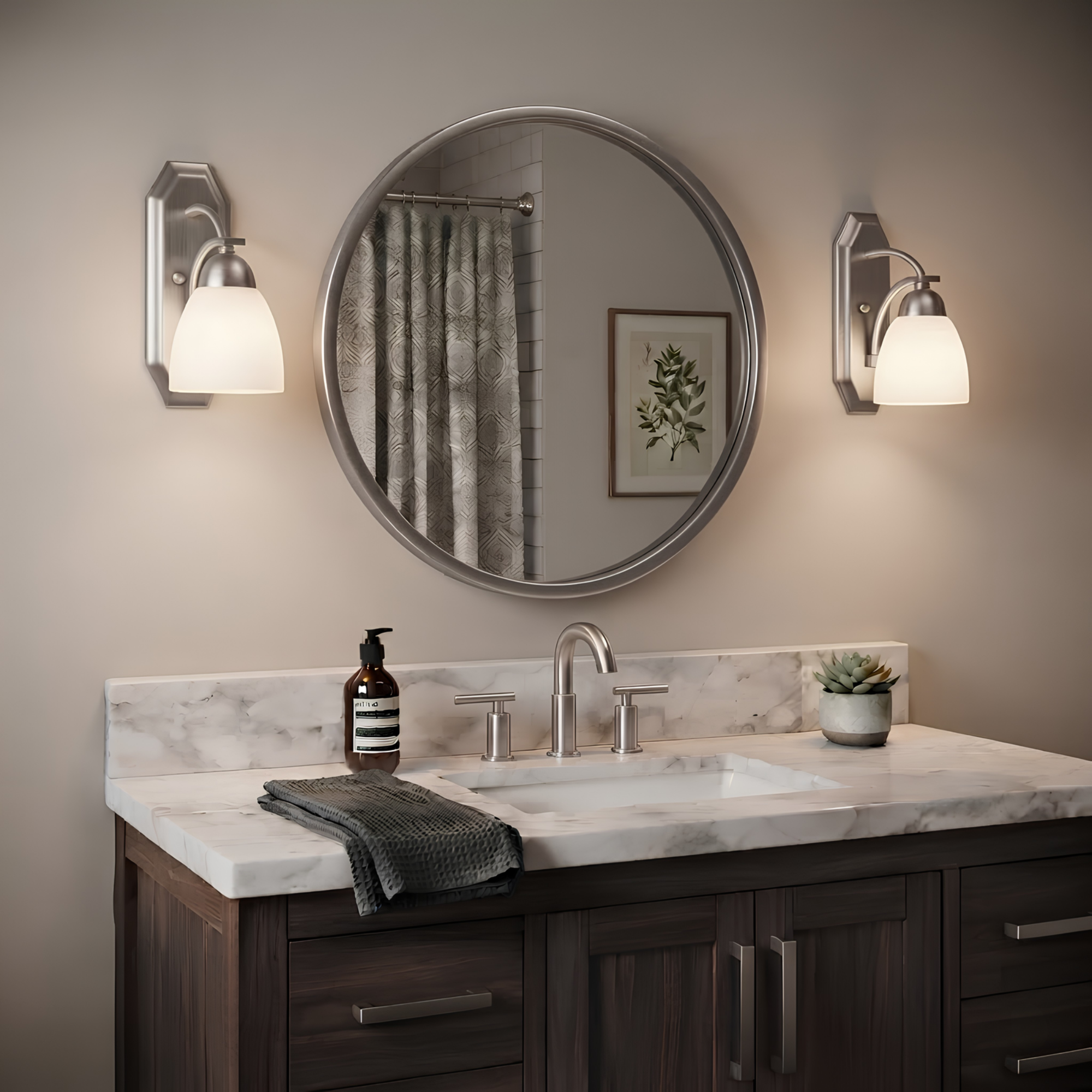 Victoria 1-Light Wall Sconce White Glass - Elegant Wall Sconces