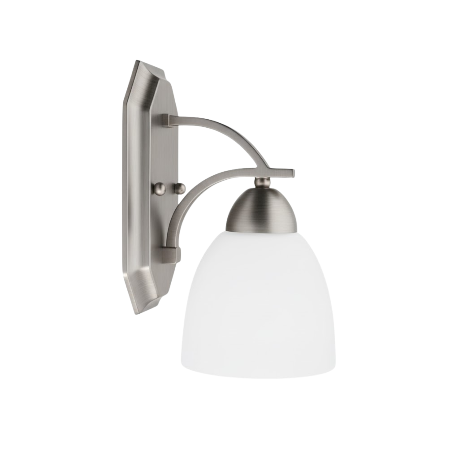 Victoria 1-Light Wall Sconce White Glass - Elegant Wall Sconces
