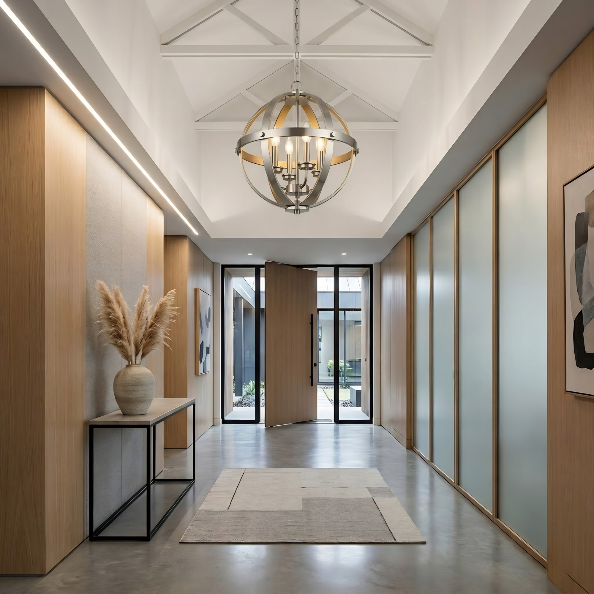 Small Sphere Entry Light - Elegant Pendants